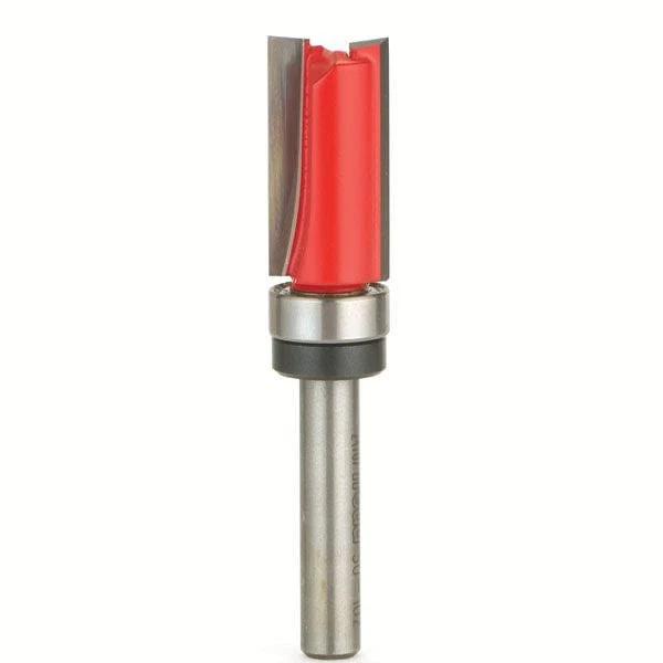 Pattern Router Bit - Top Bearing - Shank:1/4" - Diameter:1/2" - Cutting Length:1"